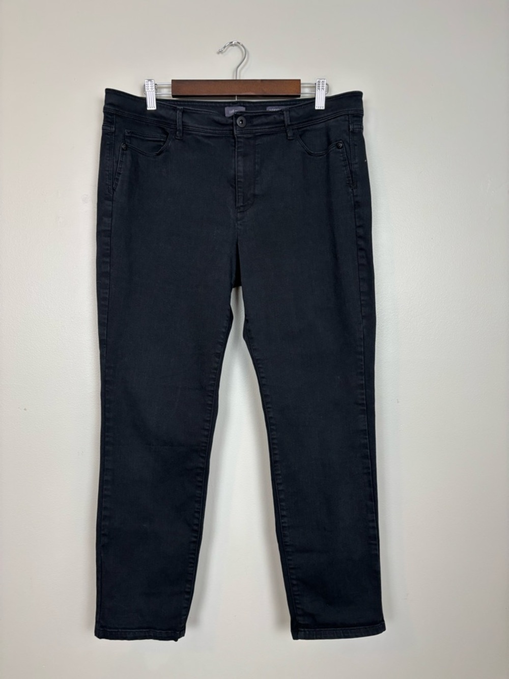 J. Jill Denim Authentic Fit Slim Ankle Jeans Womens Size 14 in Black